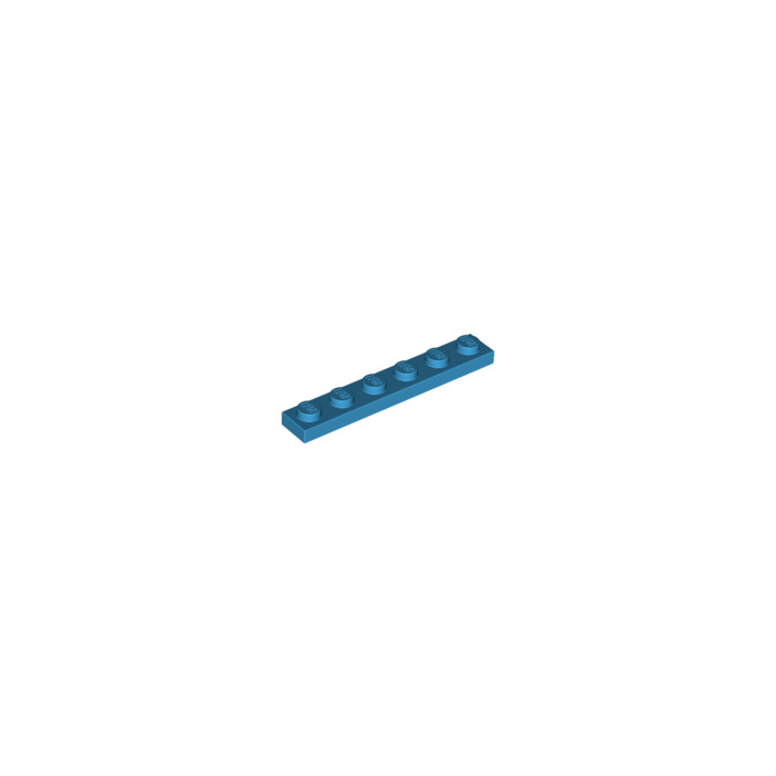 20 Lego Platte Platten 1x6 dunkelblau NEU 3666 