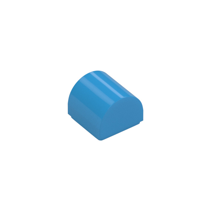 LEGO Dark Azure Slope 1 x 1 Curved Double (49307) | Brick