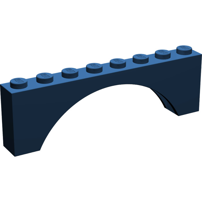LEGO Lot of 2 Dark Blue Modular Classic 1x3x3 Arch Brick Pieces