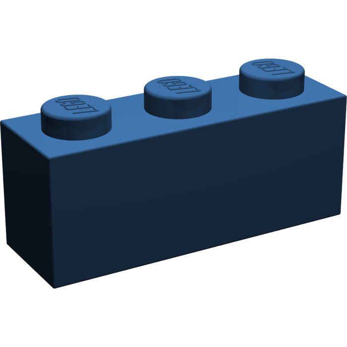 LEGO Dark Blue Brick 1 x 3 (3622 / 45505) | Brick Owl - LEGO Marketplace