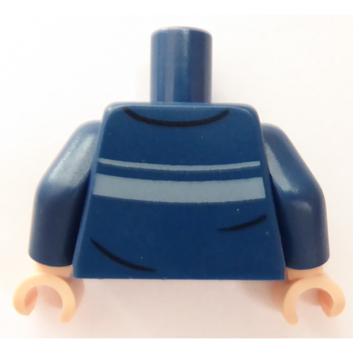 lego minifigure blue torso