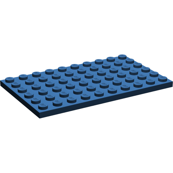 Lego plate 6x10 Blue/Blue 