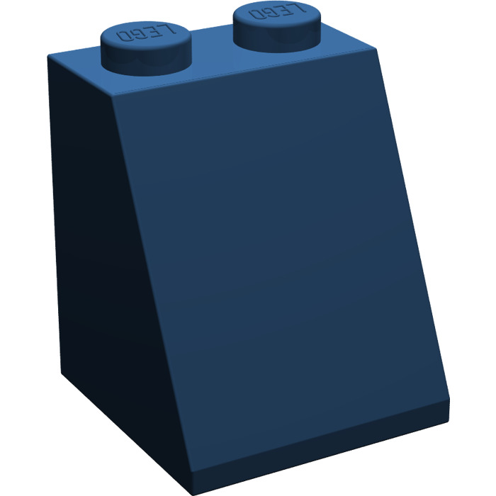 2x Slope Brick Gradient Angled 65 2x2x2 Blue/Blue 3678b New Lego 