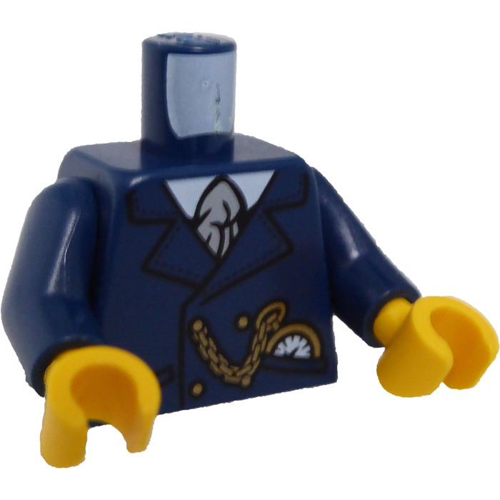 LEGO Minifig | (76382) Tram Marketplace - Owl Torso Brick Blue LEGO Dark Driver
