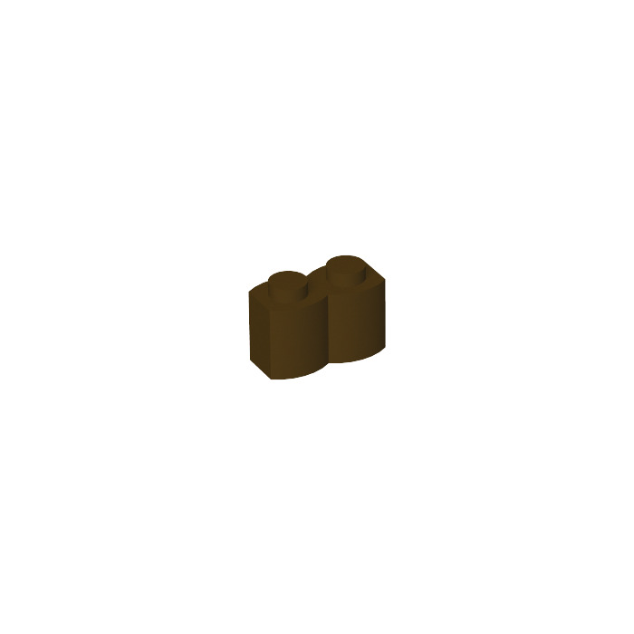 LEGO 30136 Brick Modified 1x2 with Log Profile x8