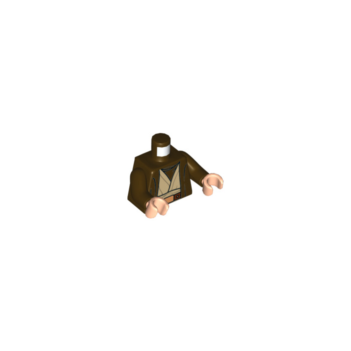 LEGO Dark Brown Obi Wan Kenobi with Gray Hair and Dark Brown Robe ...