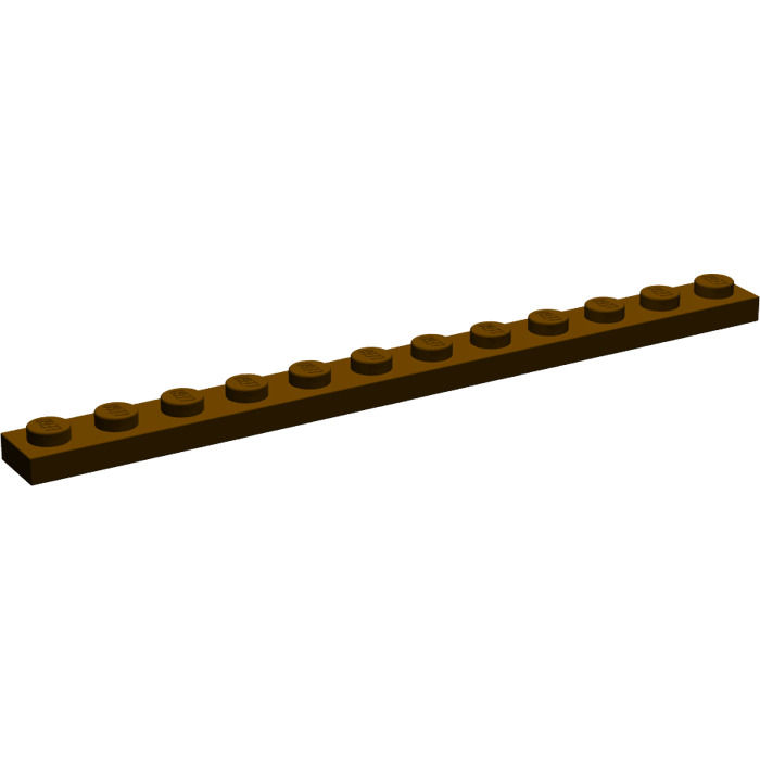C014 4x LEGO Reddish Brown Plate 1 x 12 P/N 60479 NEW 