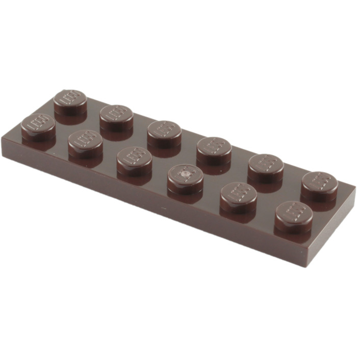 Lego 20 Pieces 2x6 Brown Plate 3795 