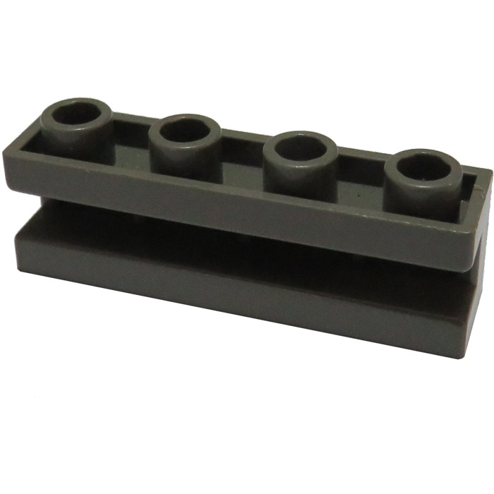 Details about   10 X New Lego 2653 1x4 brick with groove Black Free p &p