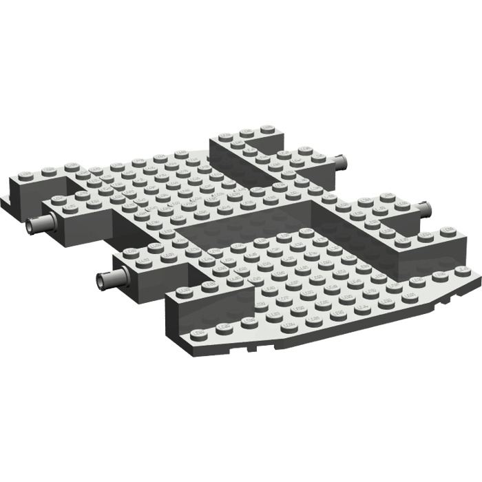 30295 LEGO veicolo di grandi dimensioni x1-Grigio Scuro GRU/Camion Piastra Di Base Parte NR 