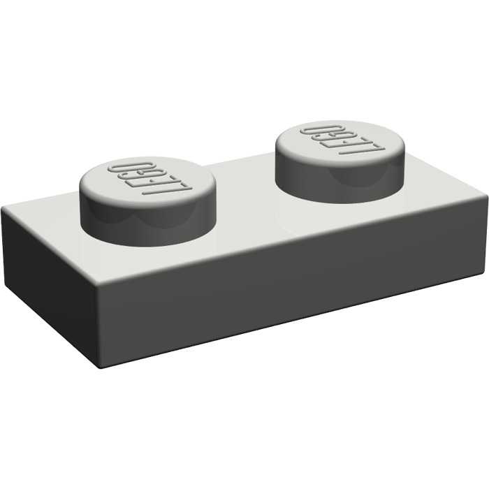 LEGO® Dark Gray Plate 1 x 2 Design ID 3023