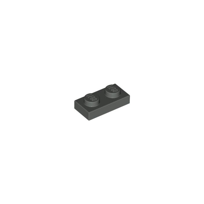 LEGO 20 x Basisplatte alt dunkelgrau Dark Gray Basic Plate 1x2 3023 4111983 