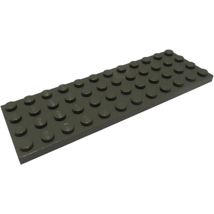 3029 LEGO BASEPLATE DARK BLUISH GREY PACK OF 5 4 X 12