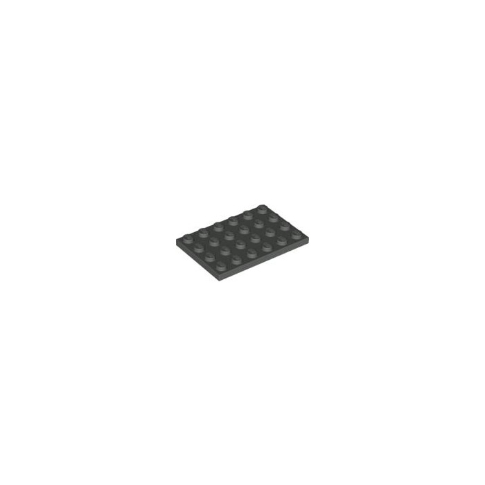 303226 Lego Platte 4 x 6 Schwarz 4 Stück
