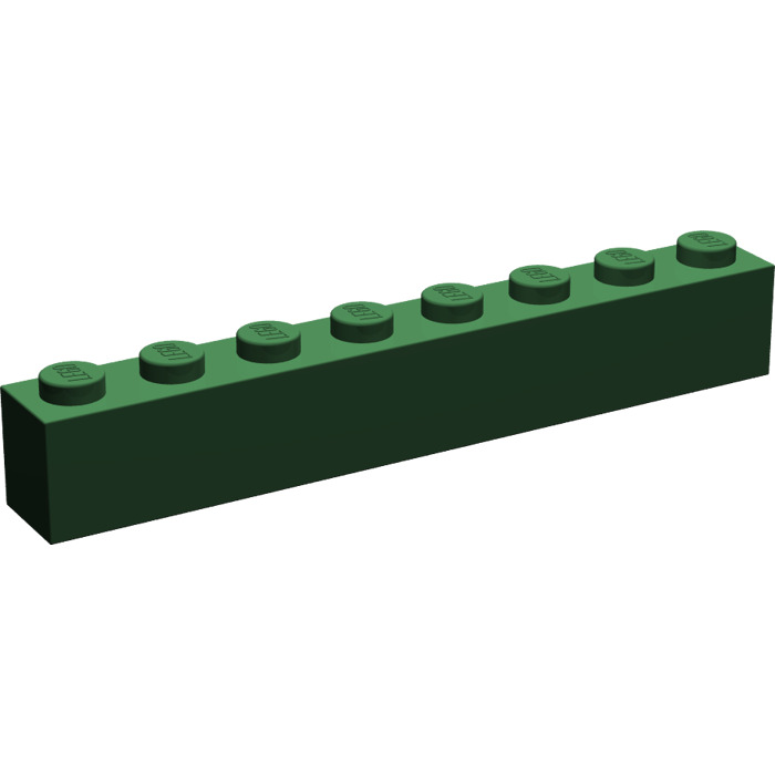 3008 lego base piedra bloque de creación 1x8 verde Green 4143953