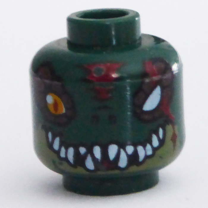 LEGO Dark Green Cragger With Dark Red Torn Cape, Pearl Gold Shoulder ...