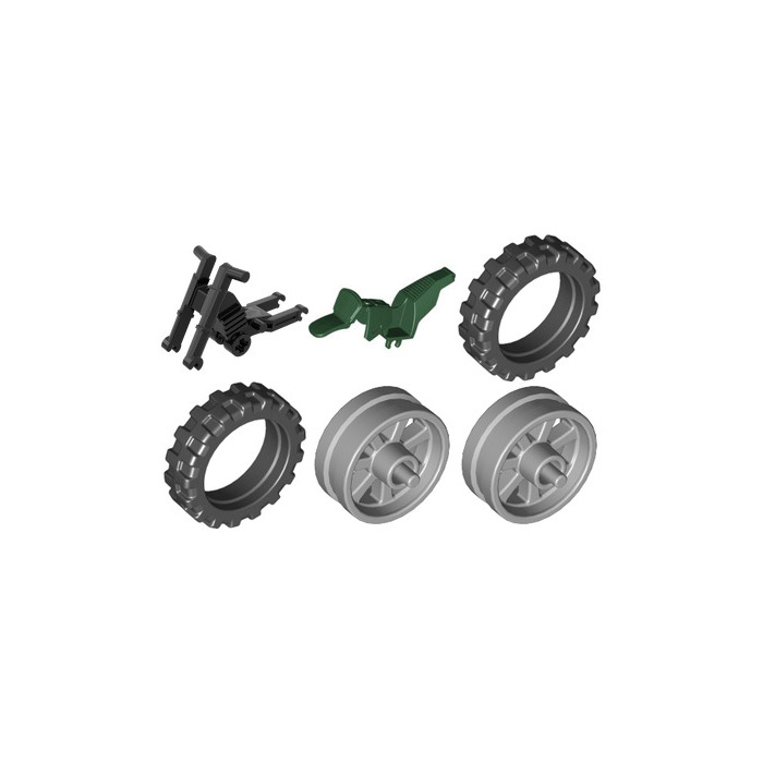 50859 NUOVO LEGO nero moto / ciclo telaio / frame lungo Carenatura Mounts 