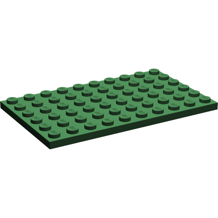 Lego plate 6x10 part 3033 In Dark Green Qty Of 1 Ref:D41 