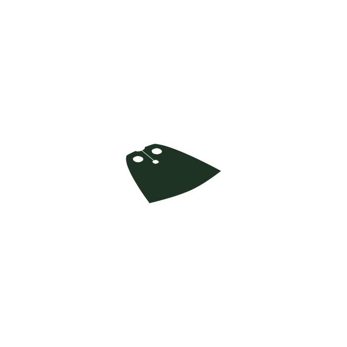 LEGO Dark Green Standard Cape with Regular Starched Texture (20458 