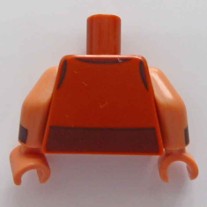 lego minifigure orange torso