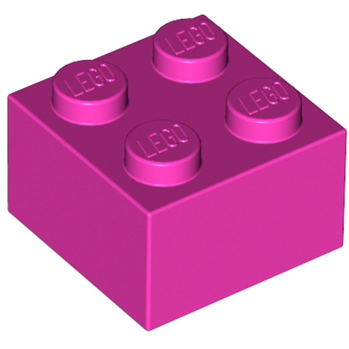 LEGO Dark Pink Brick 2 x 2 (3003)