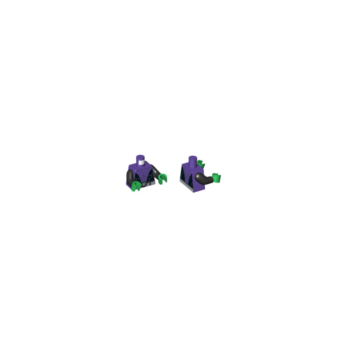 LEGO Dark Purple Beast Boy Minifig Torso (76382) | Brick Owl 