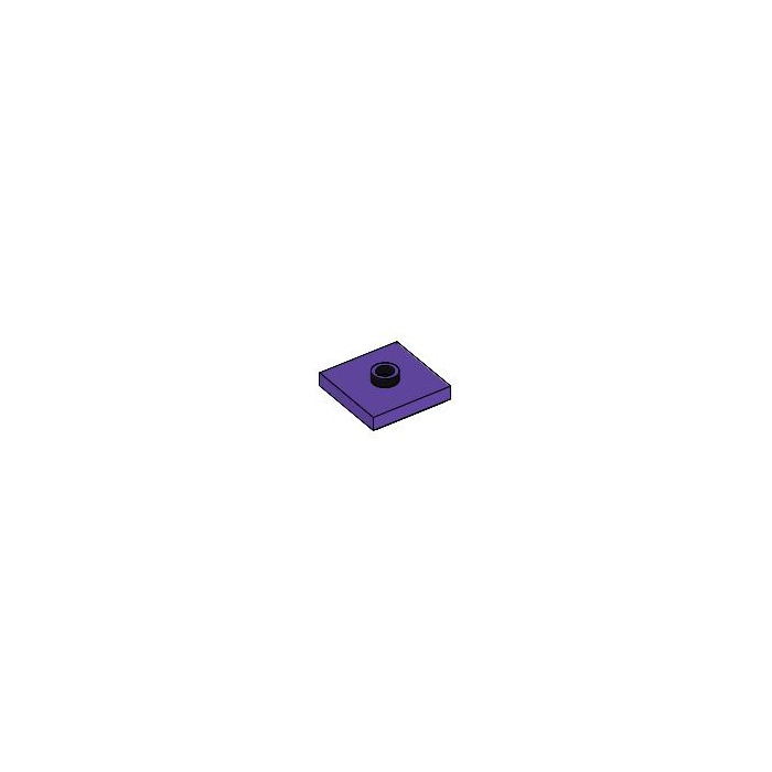 LEGO Dark Purple Plate 2 x 2 with Groove and 1 Center Stud (23893 /