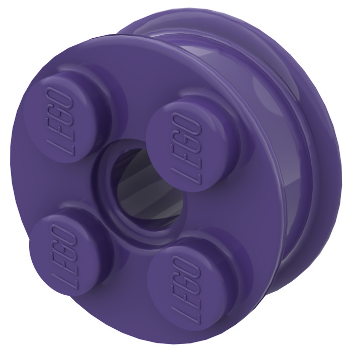 Dark Purple Wheel Rim 10 x 17.4 with 4 Studs and Technic Peghole (6248) | Brick Owl - LEGO Marketplace