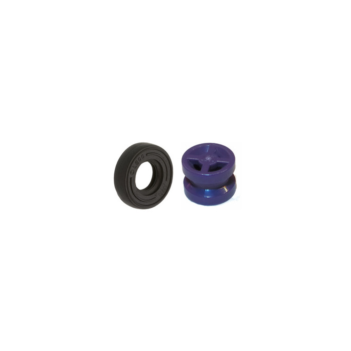 NEW purple Lego Rim Set four 37x18R Tires 18mm D x 14mm Rims EV3 MINDSTORMS 4792