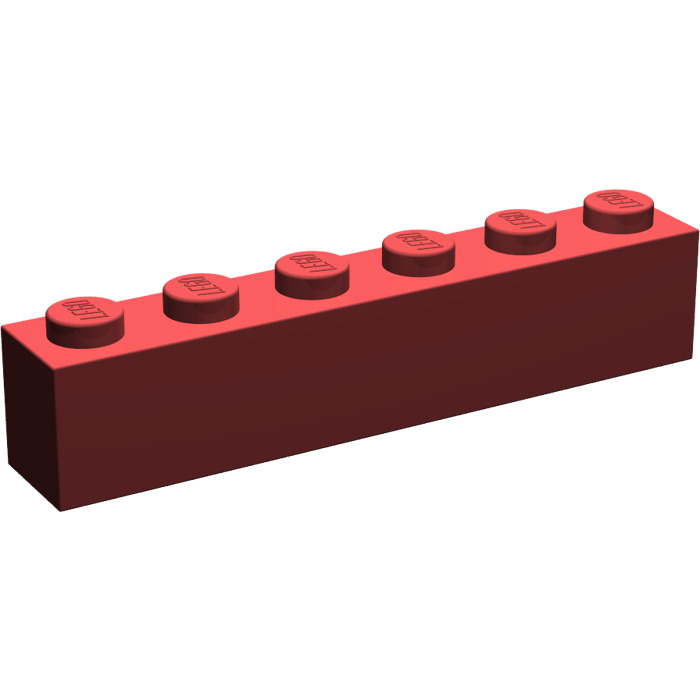 Lego 6x Stein 1x6 Braun Reddish Brown Brick 3009 Neuware New 