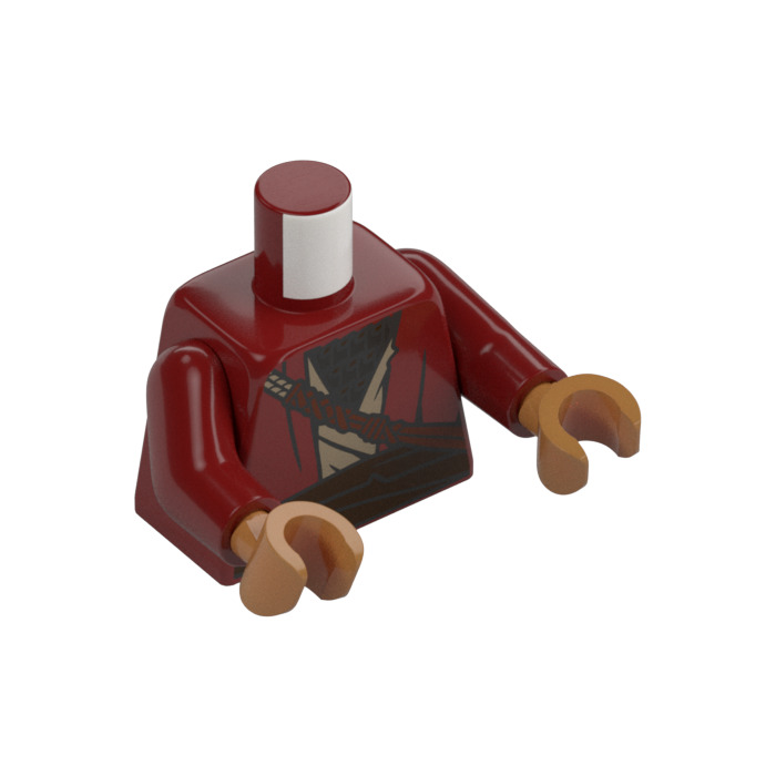 LEGO Ezra Bridger with Dark Red Robe Minifig Torso (973 / 76382 ...