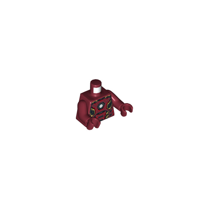 LEGO Dark Red Iron Man Mk 45 armour Minifig Torso 76382 Brick