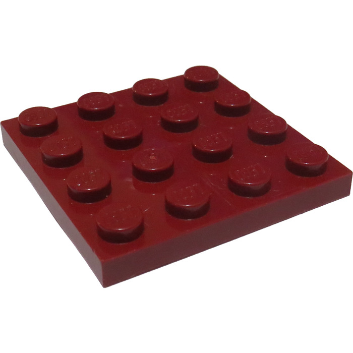 2 X Lego 3031  Plate 4 x 4 red 