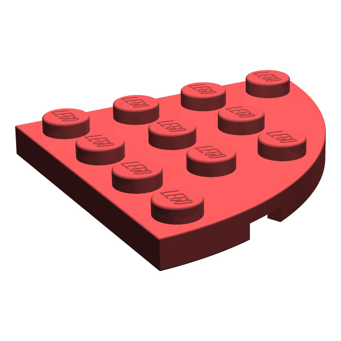 Moderno Gris Oscuro x4 30565 Placa De Lego Redondo cuarto 4x4