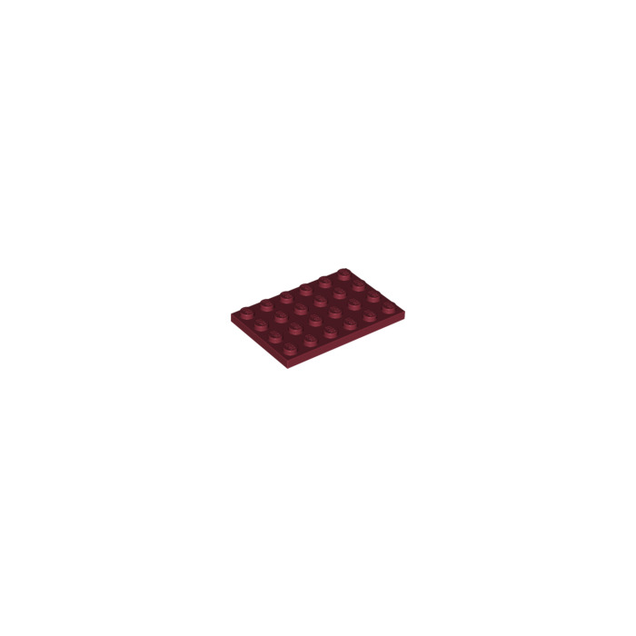 LEGO 10 x Platte 4x6 rot red basic plate 3032 303221 