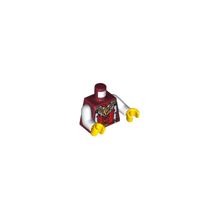 Lego Dark Red Royalty Torso With Gold Lion Pendant And Fur Trim 76382 Brick Owl Lego 7836