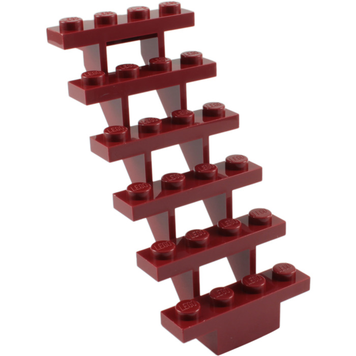 1x Lego Head NEW-Dark Grey 7x4x6 Staircase Stair 4644 7937 30134