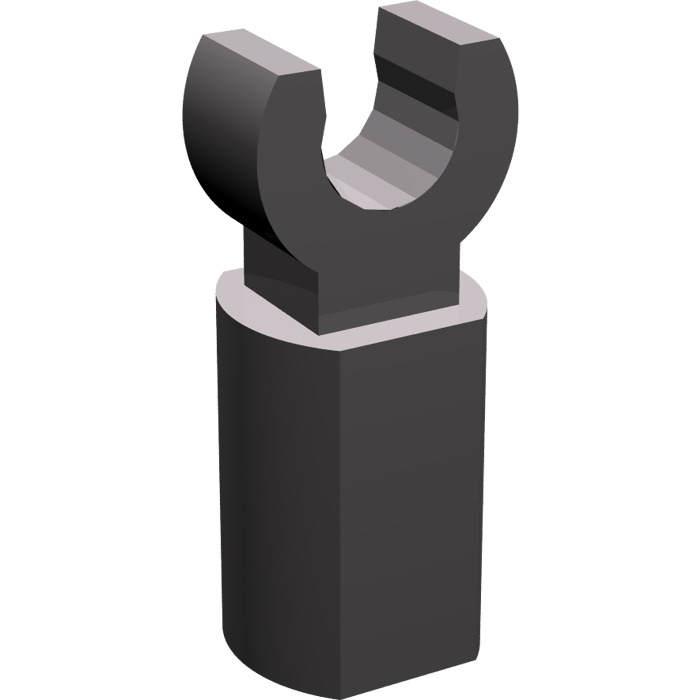 LEGO NEW Dark Stone Grey Bar Holder with Clip 6015890 Brick 11090 10x