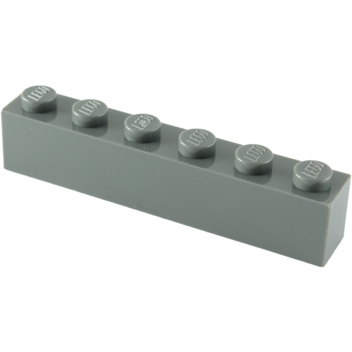 10x LEGO NEW 1x6 Dark Stone Grey Brick 4211100 Brick 3009
