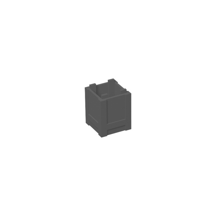 5x LEGO NEW 2x2x2 Dark Stone Grey Container Crate 4520307 Brick 61780 