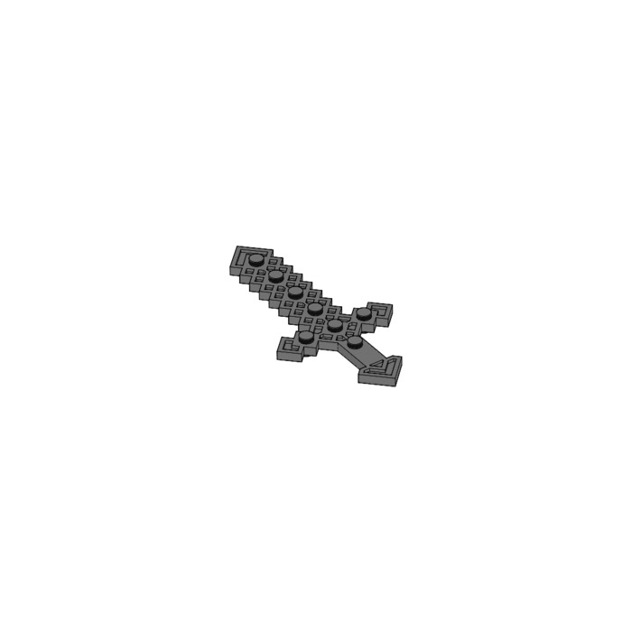 LEGO Minecraft sword - dark bluish gray - Extra Extra Bricks