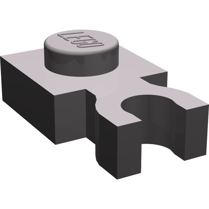 4085 60897 LEGO® 10x Platte 1x1 mit Clip 4210632 neu dunkelgrau 