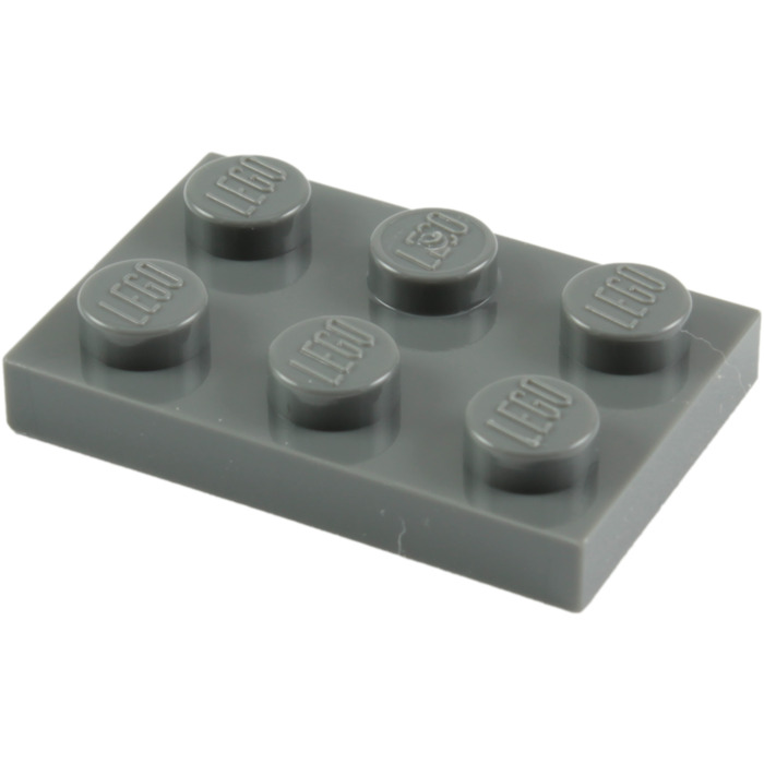 10x Lego ® 3021 2x3 Plate New-Dark Grey NEW Dark Bluish Gray Plate 