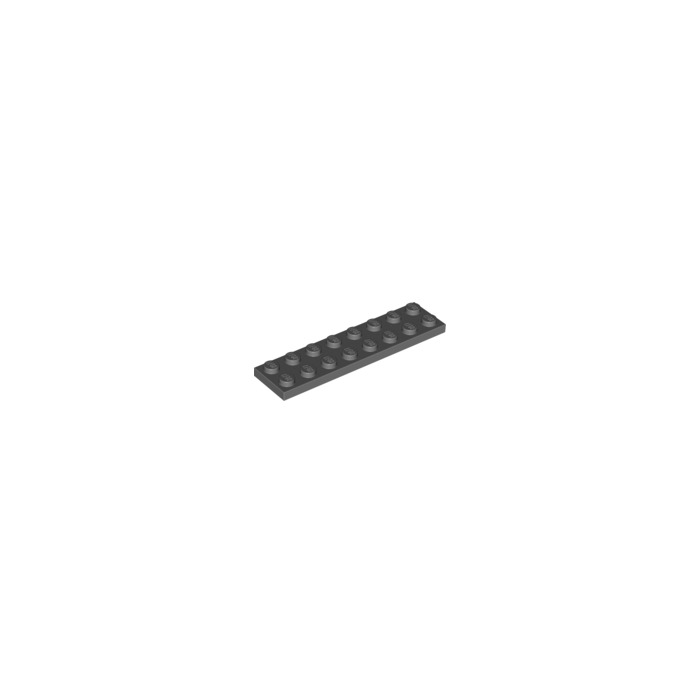 Lego Plate 2x8 3034 Modern Dark Grey x12 