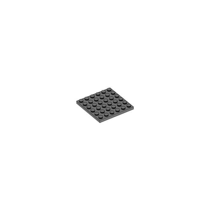 Lego Plate 6x6 part 3958 In Dark Grey Qty Of 2 Ref:D36