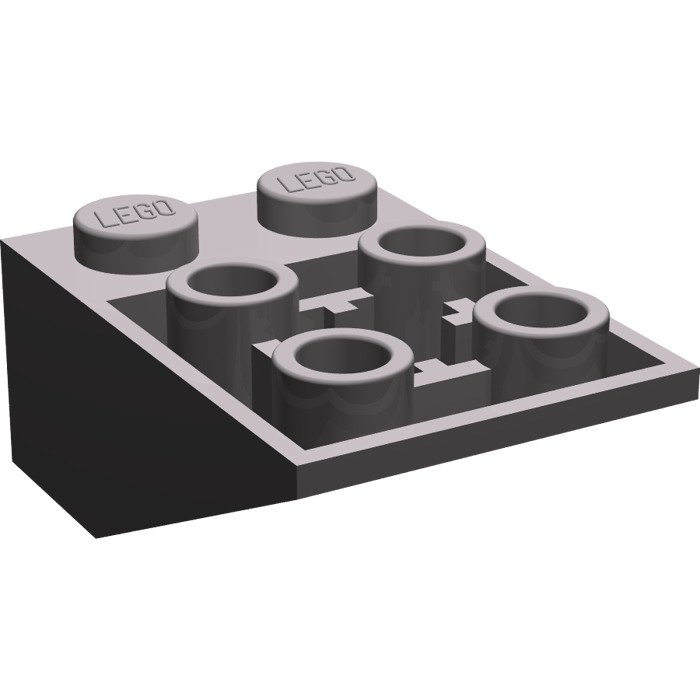 LEGO Dark Stone Gray Slope 2 x 3 (25°) Inverted with Connections between  Studs (3747)
