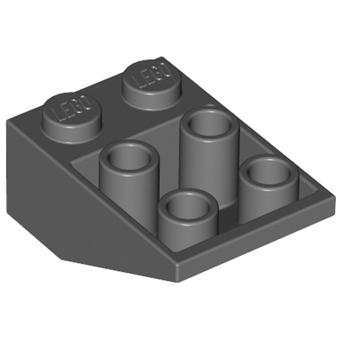 Lego 3747-New 2x3 dark grey inverted Roof Tile 5 pieces par Order 
