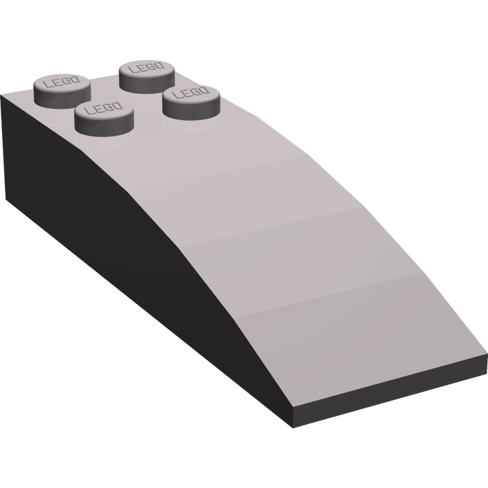 44126 6 x 2 arcos de piedra gris//dkstone 2 piezas Lego planos inclinados piedra