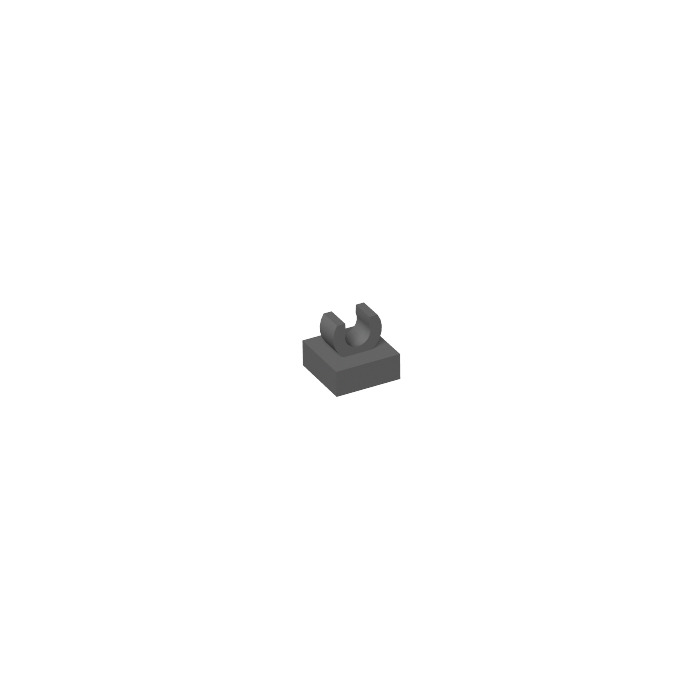 LEGO 20 x Platte Clip neues dunkelgrau Dark Bluish Gray Tile 1x1 O Clip 15712 