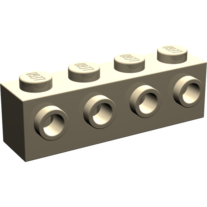 Schwarz 30414 Neu LEGO 4x Lego Brick Modified 1x4 4 Studs Im 1 Side Schwarz 